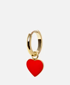 Earrings*Wilhelmina Garcia Heart Recycled Gold-Plated And Enamel Earring