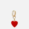 Earrings*Wilhelmina Garcia Heart Recycled Gold-Platedcrystal And Enamel Earring