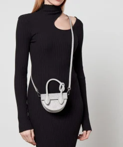 Mini Bags*Yuzefi Mini Pretzel Glitter-Coated Leather Cross-Body Bag