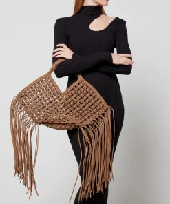 Tote Bags*Yuzefi Small Woven Basket Vegan Leather