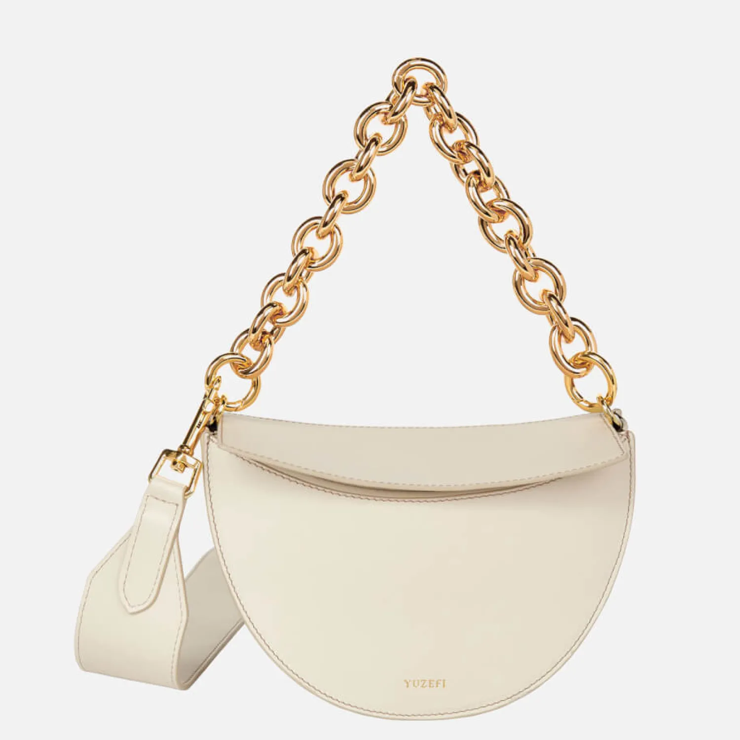 Shoulder Bags*Yuzefi Women's Doris Leather Bag - Oatmeal